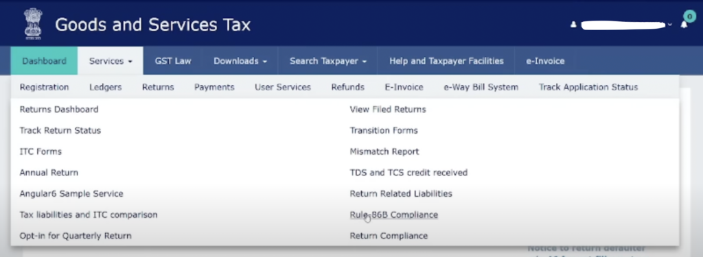 GST Rule 86B, Restriction On Use Of Electronic Cash Ledger