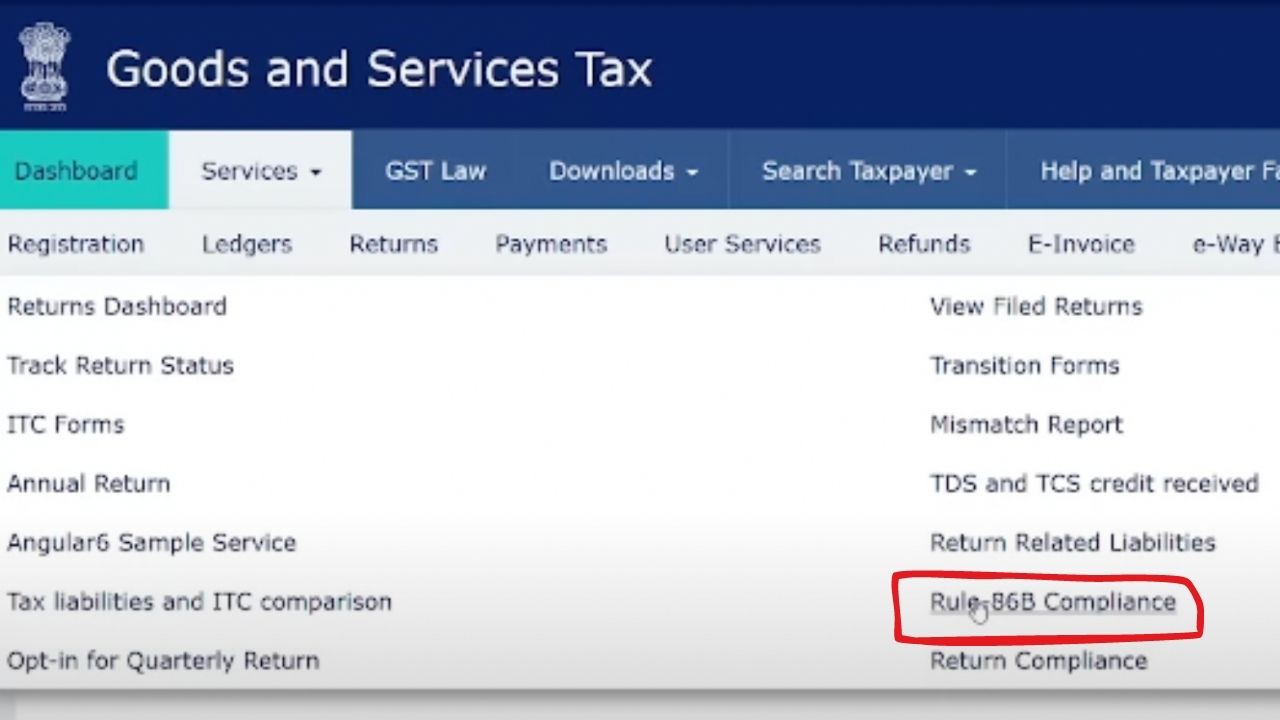 GST Rule 86B, Restriction On Use Of Electronic Cash Ledger