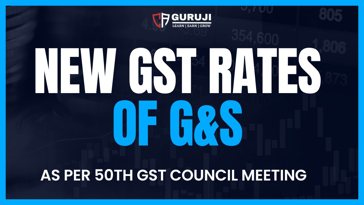 Changes in GST Rates of Goods & Services announced in 50th GST Council Meeting