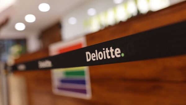 The Deloitte company logo is seen at their office in Gurugram (REUTERS)