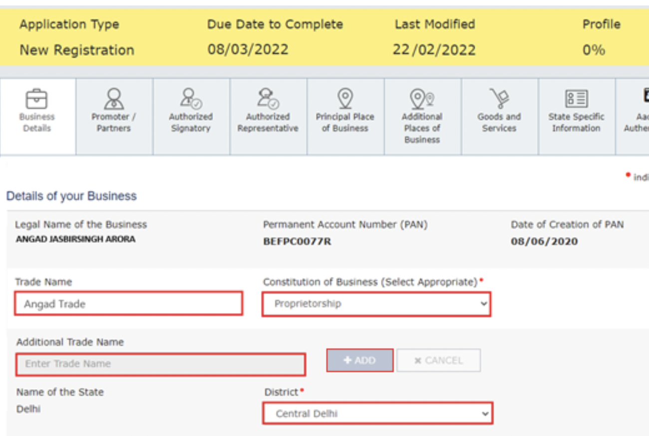 GST Advisory – GST Registration application marked for Biometric-based Aadhaar Authentication, What to do?