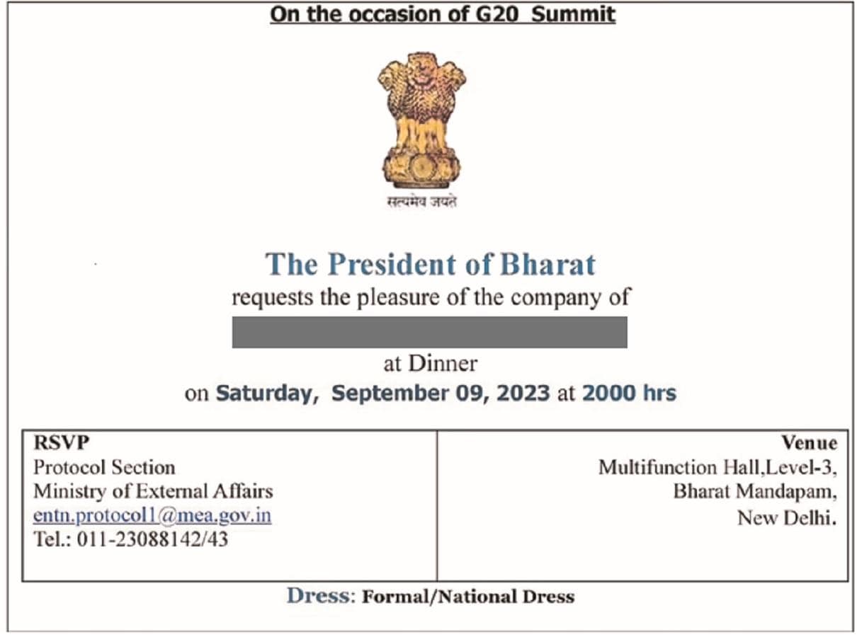 ‘President of Bharat’ invite triggers speculation on ‘India’ future