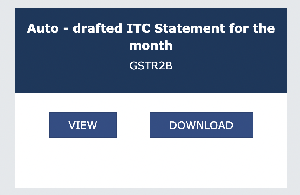 What is GSTR-2B under GST