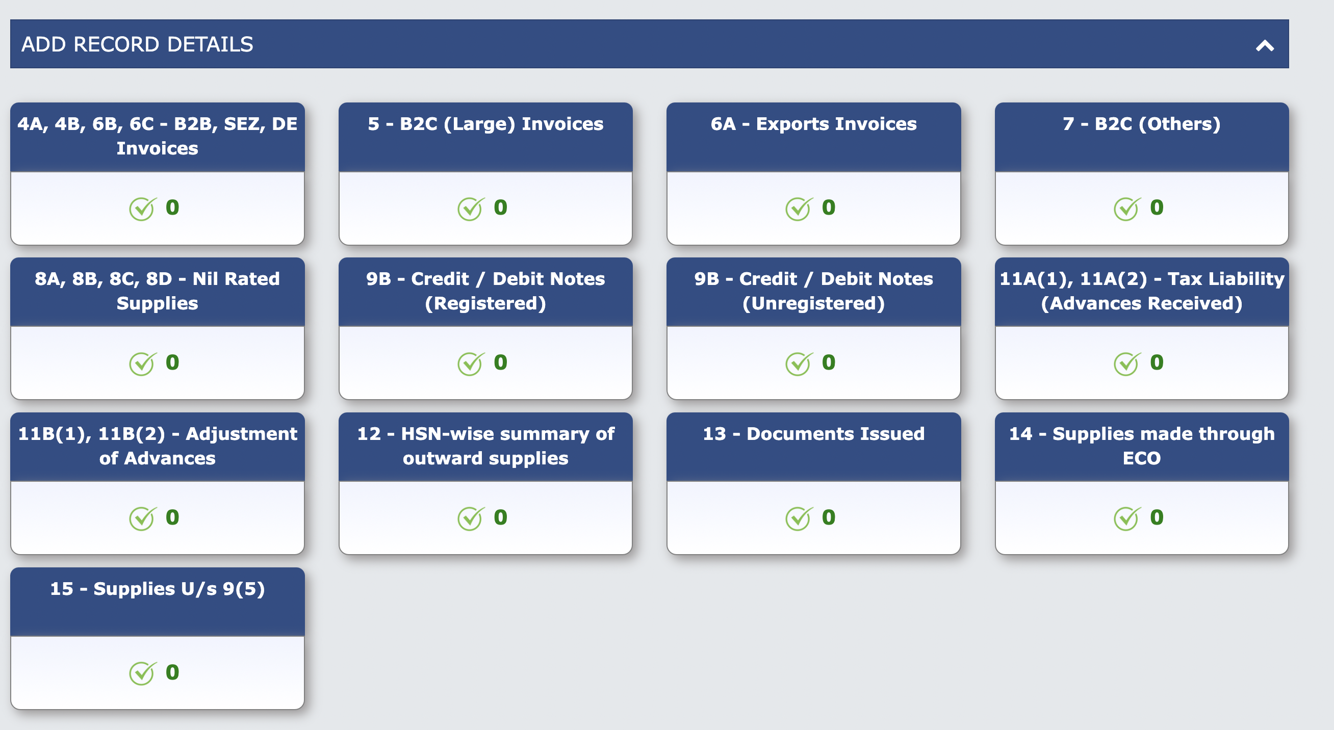 GSTR-1 New Changes – 2 New Tables added