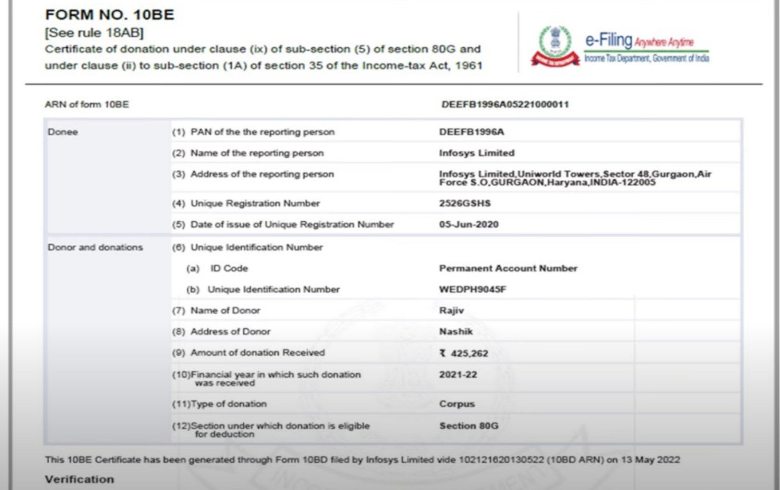 Form 10BD and 10BE applicability and Last Date 31 May