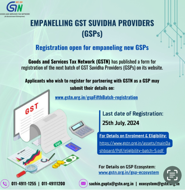 Open Your Own GST Suvidha Kendra: Registration Now Available | Registration Enabled know the last date