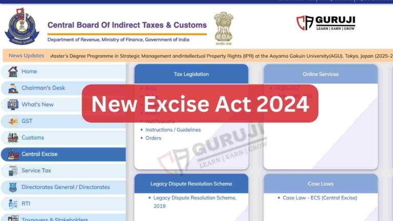 CBIC All set for New Excise Bill, 2024: A Step Towards Modernization and GST Inclusion for Petroleum Products