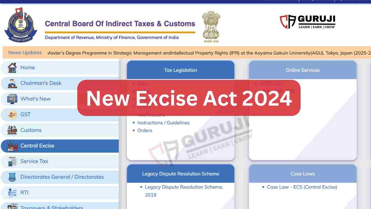 CBIC All set for New Excise Bill, 2024: A Step Towards Modernization and GST Inclusion for Petroleum Products