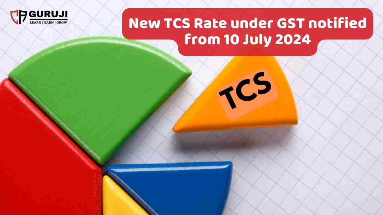 New Rate of TCS under GST notified from 10 July 2024