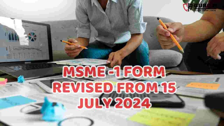 MCA New Amendment: MSME Form 1 Revised from 15 July 2024 for Better Reporting