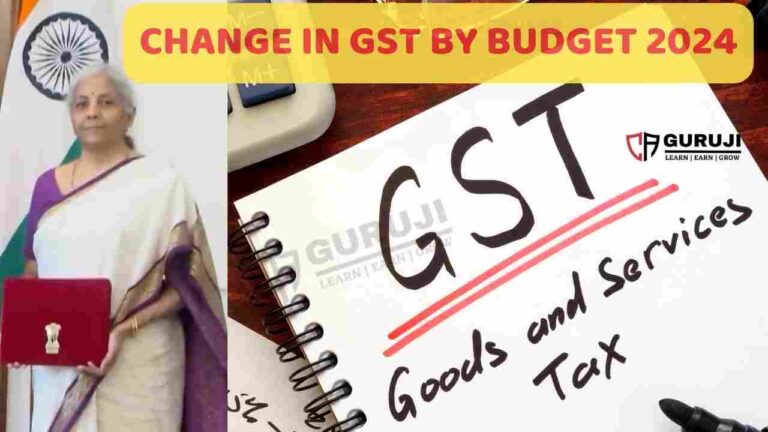 Changes in GST by Union Budget 2024 | Know the applicable date of changes