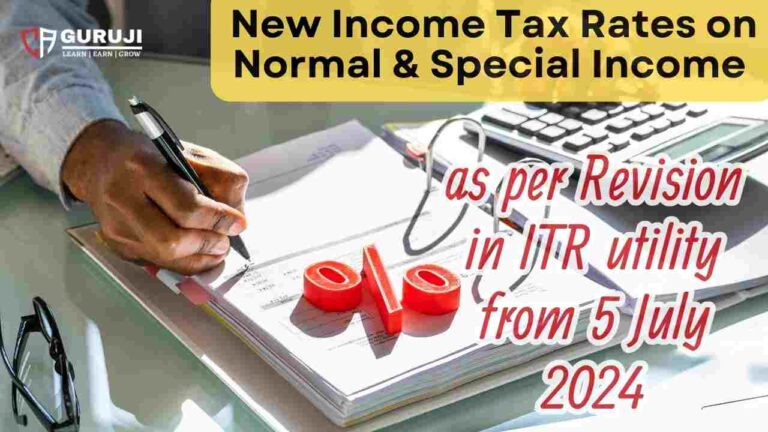 IT Department Revised Tax Rates from 5 July 2024 | Know the Normal Tax Slab Rates and Special Tax Rates before filing ITR