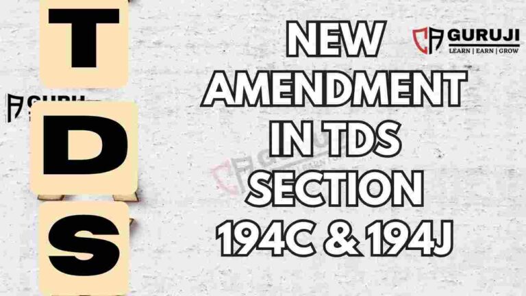 New Amendment in TDS – Section 194J and 194C