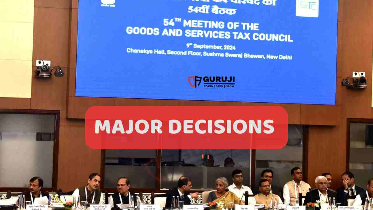 Highlights from the 54th GST Council Meeting: Key Decisions and Implications