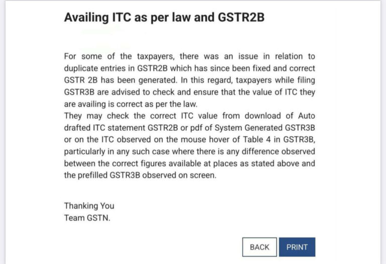 Duplicate Entries in GSTR-2B Resolved, Cross-Check Your ITC Claims: GST Advisory on GSTR-2B and GSTR-3B