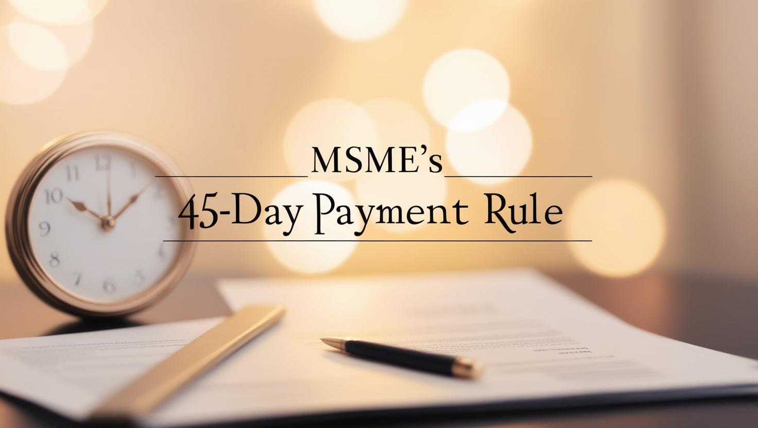 Closing of Financial Year 2024-25: Compliance with Section 43B(h) for MSME payments, Check your creditors now