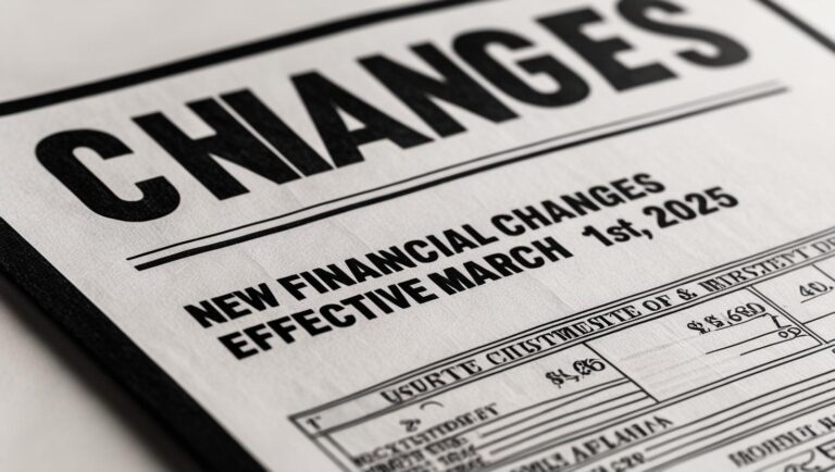 Key Financial and Tax Changes Effective from March 1, 2025