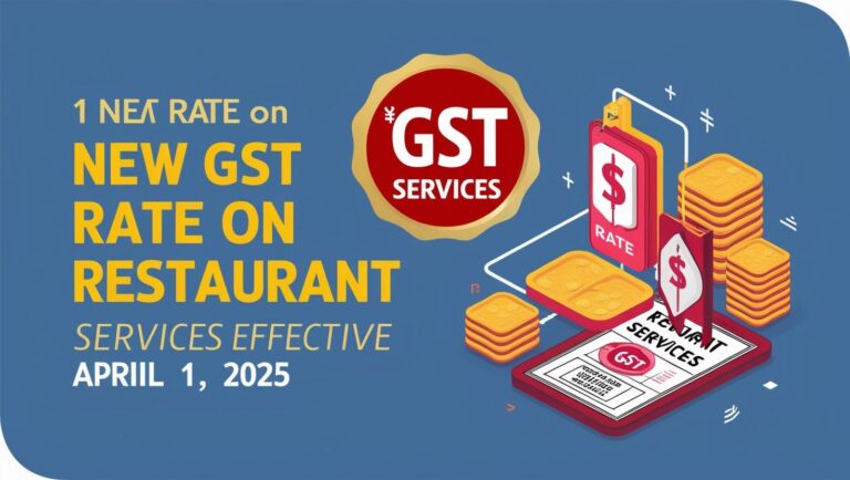 New GST Rate on Restaurant Services from April 1, 2025