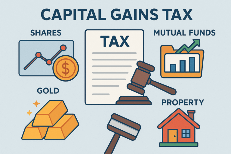 Capital Gains Tax Rates: Shares, Mutual Funds (Debt & Equity), Gold, Property