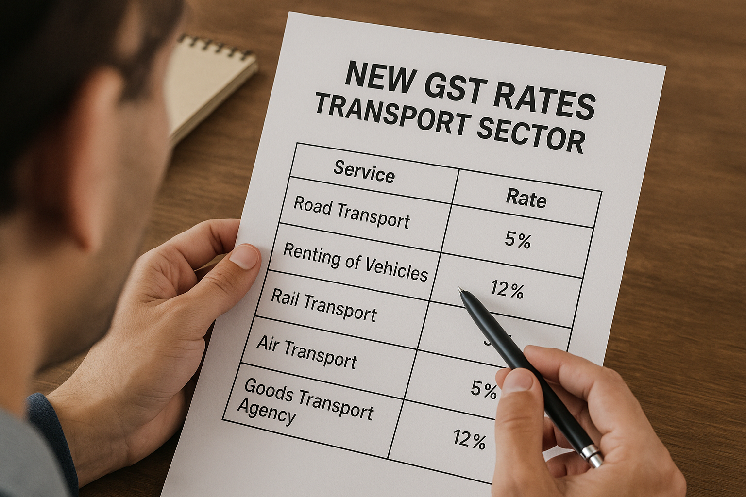 GST Rates on Transportation Sector & GTA After 56th GST Council Meeting : Full List with FAQ