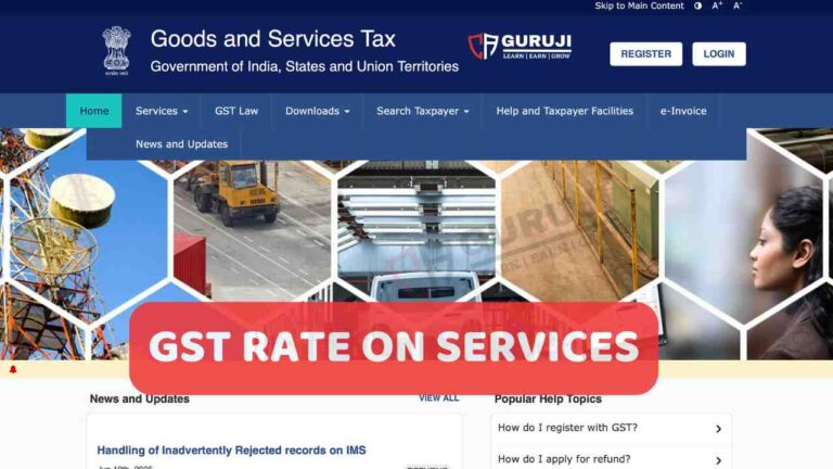 GST Rate Changes on Services – works contracts, passenger and goods transport, hotel, local delivery, job work, beauty & wellness, entertainment, insurance etc.