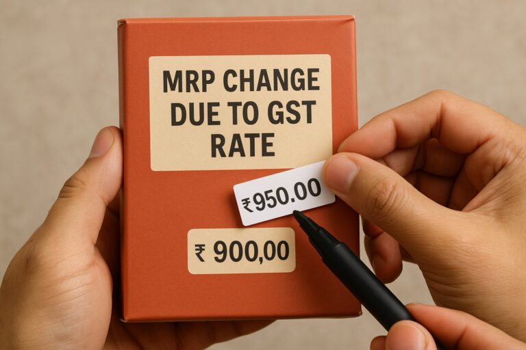 📢 Ministry give Permission to Revise MRP on Unsold Stock due to GST Rate Change