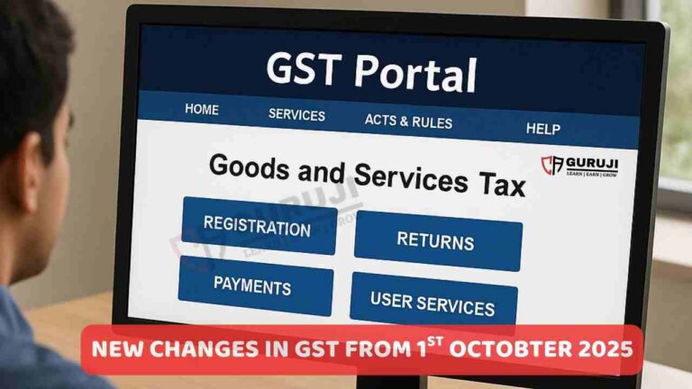 GST Changes Effective From 1 October 2025