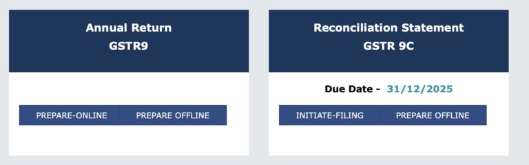 GSTR-9 & GSTR-9C for FY 2024-25 Enabled on GST Portal
