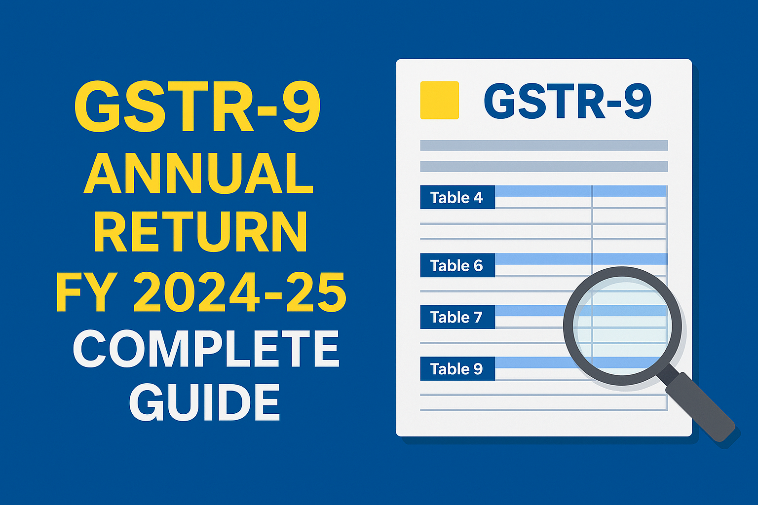 How to file GSTR-9 (GST Annual Return) FY 2024-25 – A Complete Guide by CA Guruji