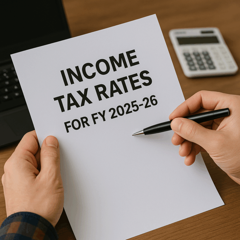 New Income Tax Rates for Individuals, HUF, Firms, Companies & Co-ops FY 2025-26 & AY 2026-27